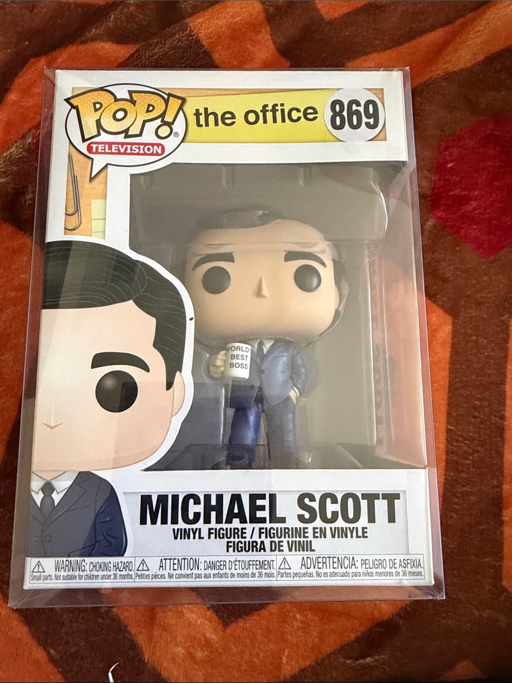 Funko Michael Scott Pop! Vinyl Figure - Blue, Black, White